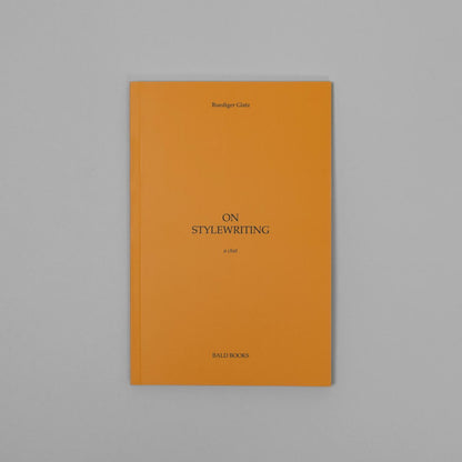 ON STYLEWRITING